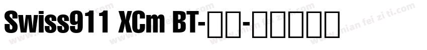 Swiss911 XCm BT-普通字体转换